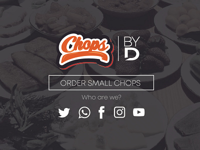 ‘Chops by D' logo and homepage design