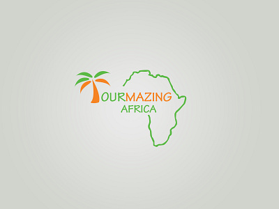 Tourmazing Africa Logo design with slogan embedded in green