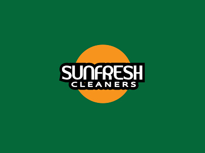 SunFresh Cleaners logo concept branding design graphic design icon logo