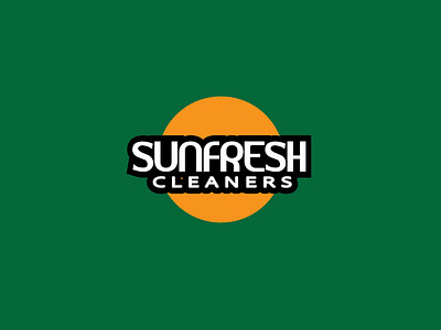 SunFresh Cleaners logo concept