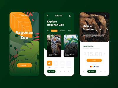 Virtual Zoo Mobile App - Animal Conservation after effects animal animation app conservation covid19 illustration interaction design mobile nature pandemic ui ui design virtual wildlife zoo