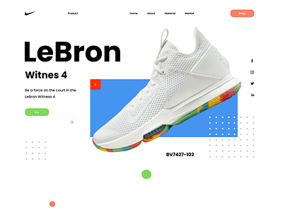 Nike LeBron Landing Page Concept by Permadi Satria Dewanto for ...