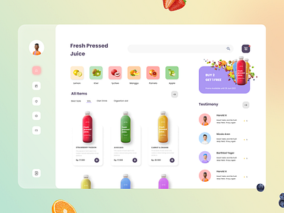 Fresh Juice Website Design by Permadi Satria Dewanto for Plainthing ...