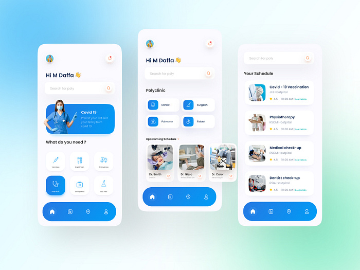 Hospital Mobile App by Permadi Satria Dewanto for Plainthing Studio on ...