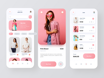 Online Shop Mobile App app design branding clean design design fashion fashion app marketplace mobile app mobile design models online shop online store pink shopping app ui ui design ux woman