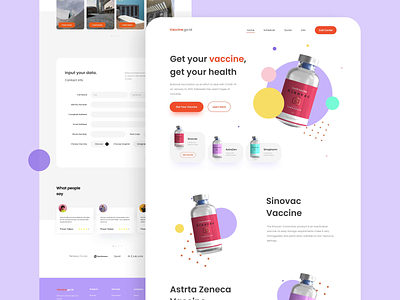 Covid 19 Vaccine Website Concept after effects animation branding covid 19 design health landing page live style motion graphics ui uidesign uiux vaccine webdesign website website design
