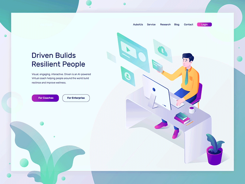 Server Hosting Animation Header 2d animation after effects animation character gif header illustration isometric landing page motion graphics server ui vector