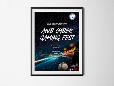 AIUB Cyber Gaming Fest - Poster Design