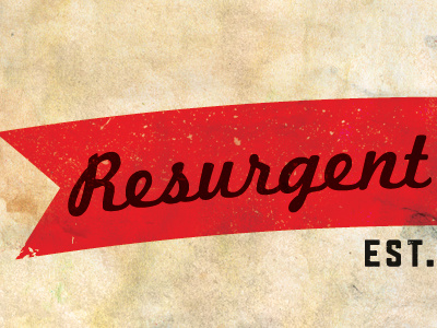 Resurgent Studios grunge logo random revision