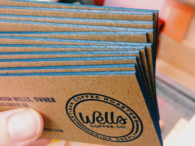 Wells Coffee Company Business Cards