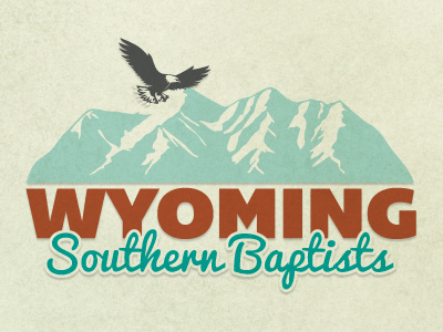 Wyoming SBC Logo eagle logo mountain southern baptist wyoming