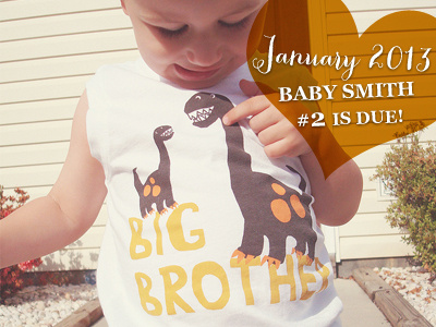 Baby Smith #2 2013 announcement cute january