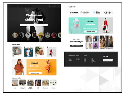 Fashion Landing Page dailyui fashion landing page online shop product design ui ui design web design