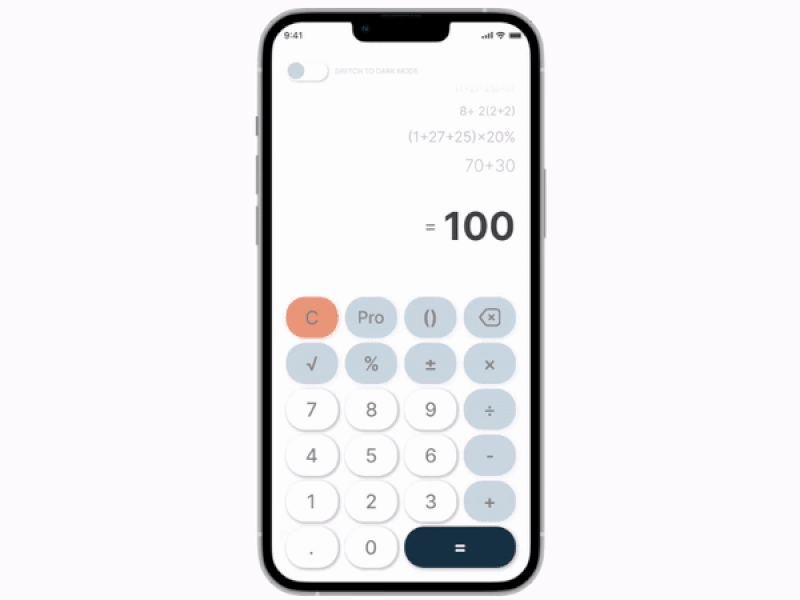 Calculator Design app dailyui product design ui ui design