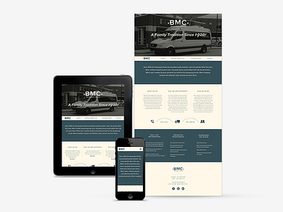 BMC design mobile responsive tablet web website