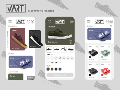 VART mobile ecommerce re-design animation branding design figma graphic design illustrator ui user experience ux vector