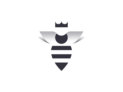 Royal Honey bee black branding cosmetics crown honey logo royal