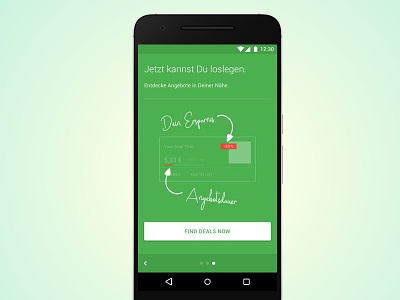Onboarding android app green onboarding