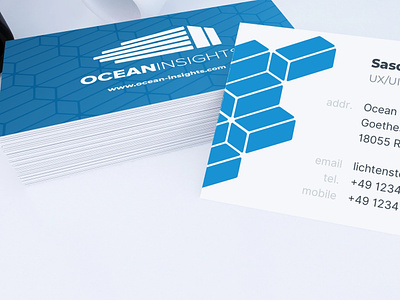 Business Card Design (2019's reBrand) business card ocean pattern pattern design