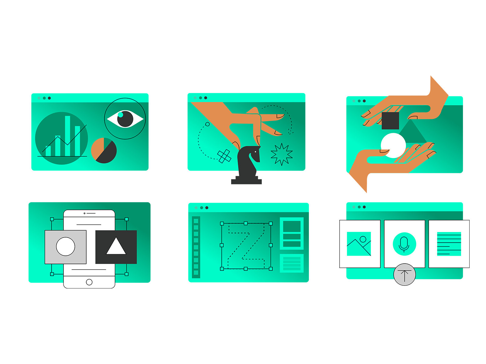 Process Design Icons by Michael Arafat on Dribbble