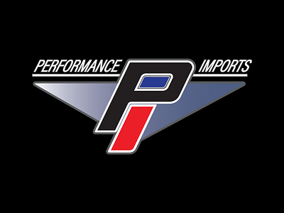 Performance Imports - Main Logo branding graphic design logo vector