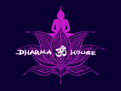 Dharma House Logo branding graphic design illustration logo vector