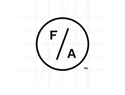 Friday Afternoon Branding Development branding flat geometric graphic design icon logo mark wireframe