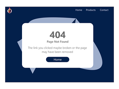 404 Page minimalistic UI Design #DailyUI