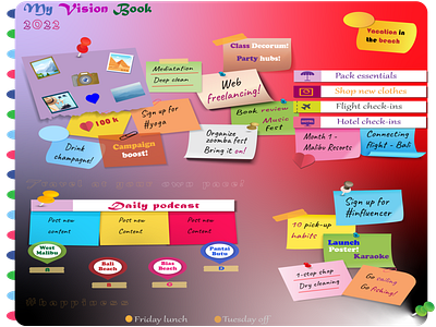 Vision book UI idea