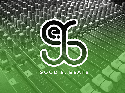 Good E. Beats Logo Design hip hop logo music production