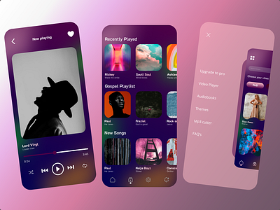 MAX- Mobile music player animation app design graphic design mobileapp motion graphics music musicplayer player spotify ui uiux ux