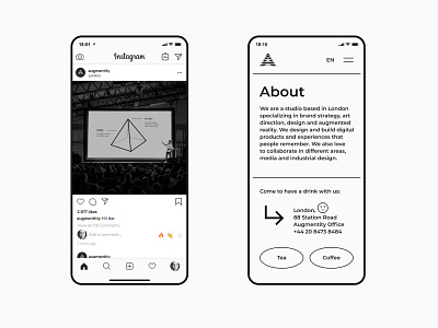 Mobile UI & Instagram app app design clean concept creative dailyui digital figma flat instagram interface iphone minimal mobile mobile design modern ui ui design uidesign ux