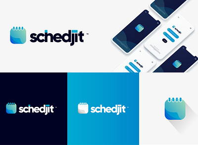 Software Logo Design: Software Logo for Schedjit app branding calendar app calendar logo design icon logo software logo design