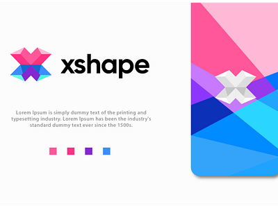 Xshape Logo Design ( Logo for a Architect software ) app branding design icon logo software logo design