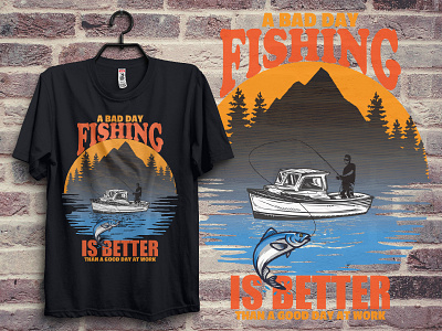 Fishing T-shirt Design ( t-shirt design, fishing t-shirt) apparel design fishing fishing t shirt fishing t shirt design graphicdesign illustration logo merchandise river shirt design t shirt design tee tshirt tshirtdesign tshirtdesigner tshirtprinting typography design