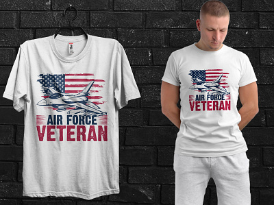 AIR FORCE VETERAN T-SHIRT DESIGN air force apparel design illustration merchandise shirt design t shirt design tee tshirt tshirtdesign tshirtprinting typography shirt vector graphic veteran veteran t shirt