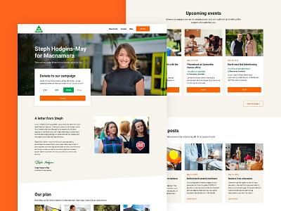Steph Hodgins-May - Landing Page clean design greens landingpage ui ux webdes webdesign website