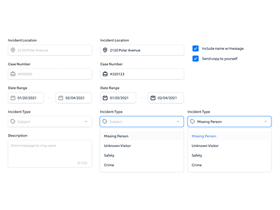 UI Component Explorations forms minimal ui kit