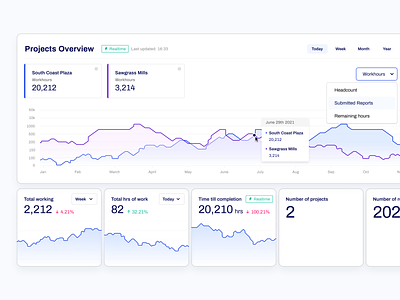 Overview Web Dashboard - Heavy Analytics