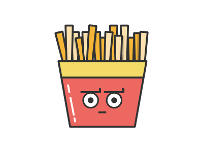 Pretty Fly for a Fry Guy french fries fries fry icon kawaii