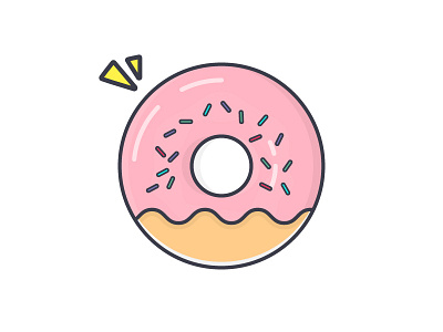 Donut ask me a question. donut illustration kawaii