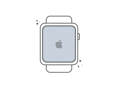 Apple Watch Illustration - Day 004 - 100 apple watch illustration illustrator challenge minimal thefuturchallenge