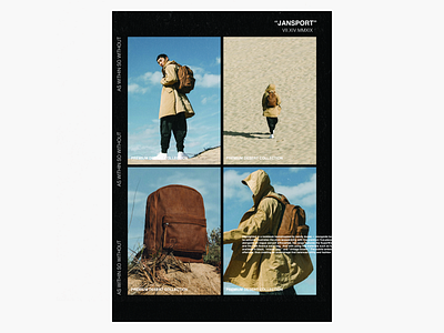 Jansport Premium Desert Collection - Poster Concept. hypebeast jansport minimal offwhite poster product launch