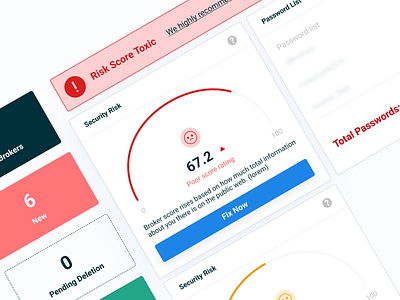 Web Dashboard Exploration product design sass score security web dashboard