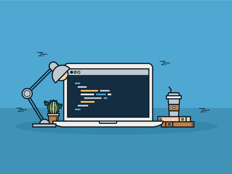 Laptop Ilustration by Carlos G Casas on Dribbble