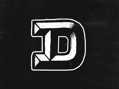 The Daily Alphabet | D a letter a day alphabet daily project hand drawn hand lettering letter lettering texture the daily alphabet type typography