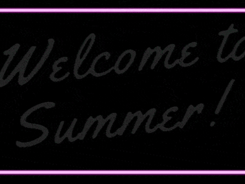 Welcome To Summer! motel neon summer