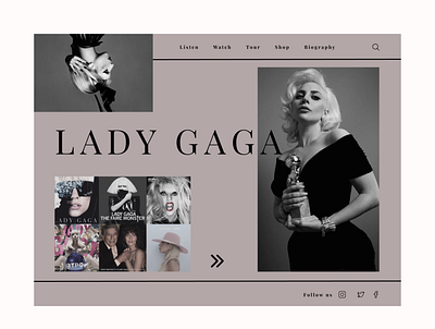 Lady Gaga fun lady gaga main page pop star web designe