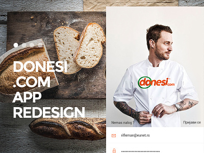 Donesi.com IOS Redesign Concept App app delivery design ecommerce food ios ix mobile shop social ux web