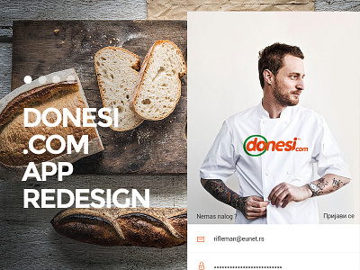 Donesi.com IOS Redesign Concept App